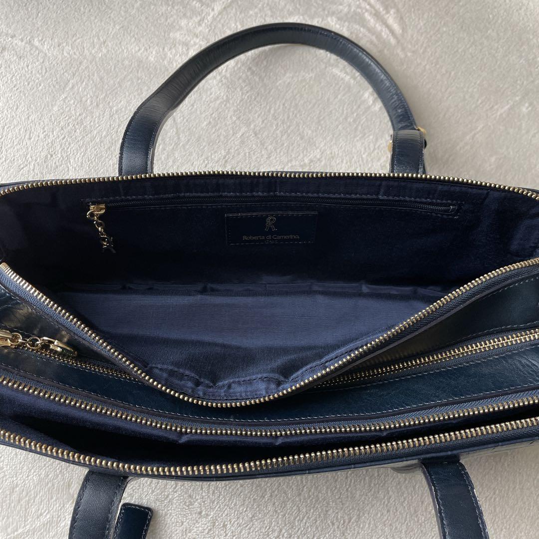 Roberta di Camerino クロコ型押し ショルダーバッグ ボストン - メルカリ