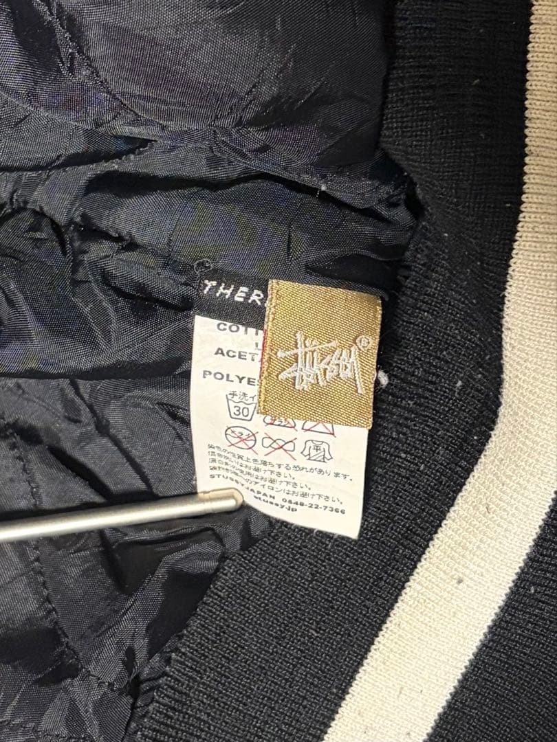 レア珍品】Stussy コーデュロイ スタジャン Lサイズ ブラック