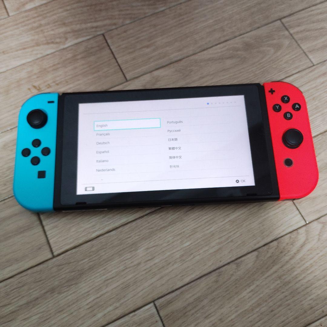 Switch本体 ネオンレッド/ネオンブルー SDカード,ケース付きの通販はau