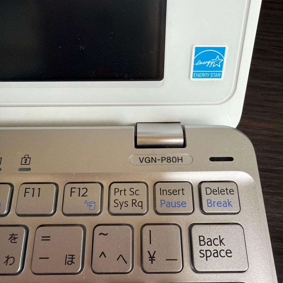 SONY VAIO type P VGN-P80H ホワイト ソニ - メルカリ