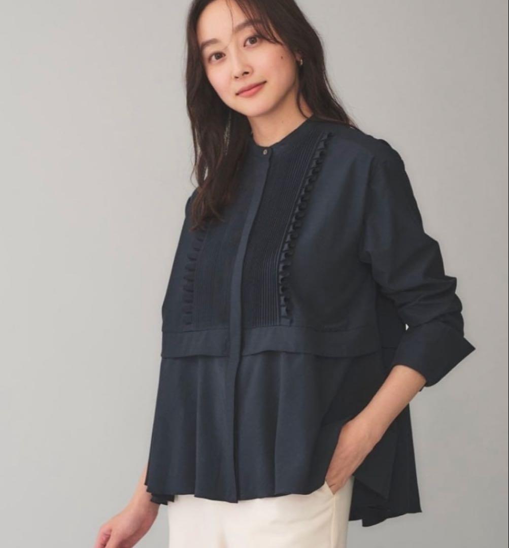 Marilyn Moon タックフリル フレア スリーブ シャツ マリリンムーン