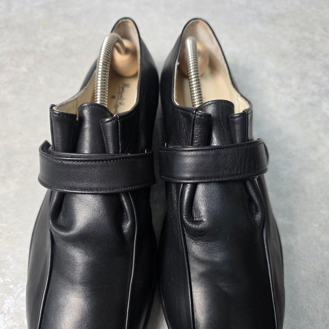 マーガレットハウエル レザー ローファー ベルト ブラック 24.5cm