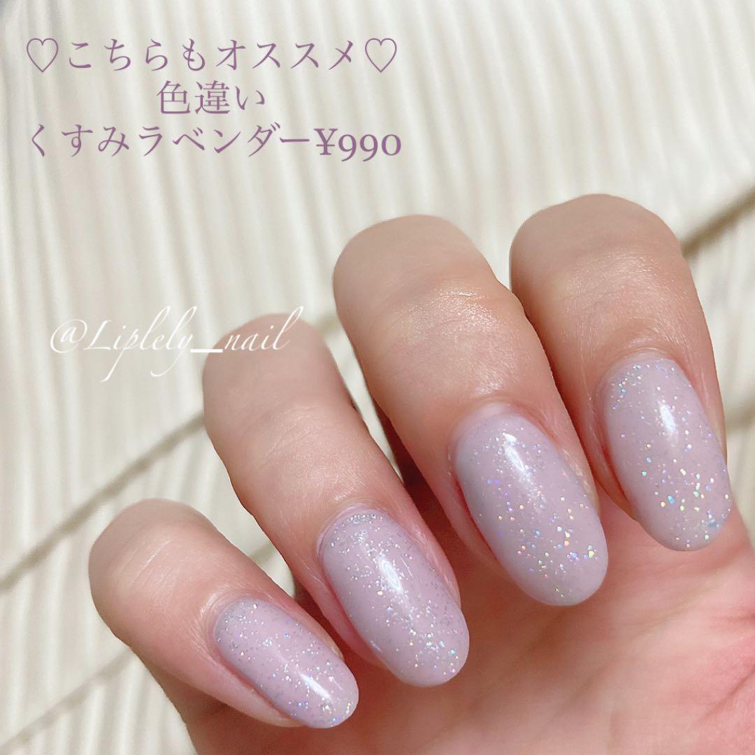 オーダーネイルチップ10本分 極艶ラメ ブラウンワンカラー シンプル