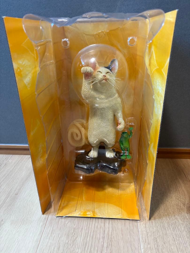 猫の留守番 朝隈俊男 ビッグサイズポリストーンフィギュア