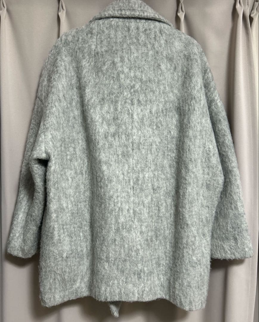 COLLAGE GALLARDAGALANTE シャギーコート ライトグレー