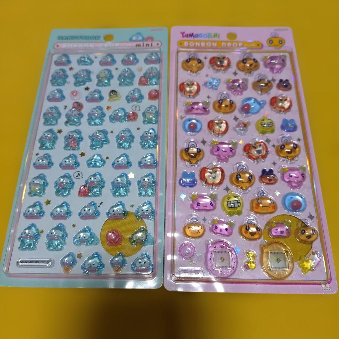 正規品 たまごっち&ハンギョドン ボンボンドロップシール未開封2種
