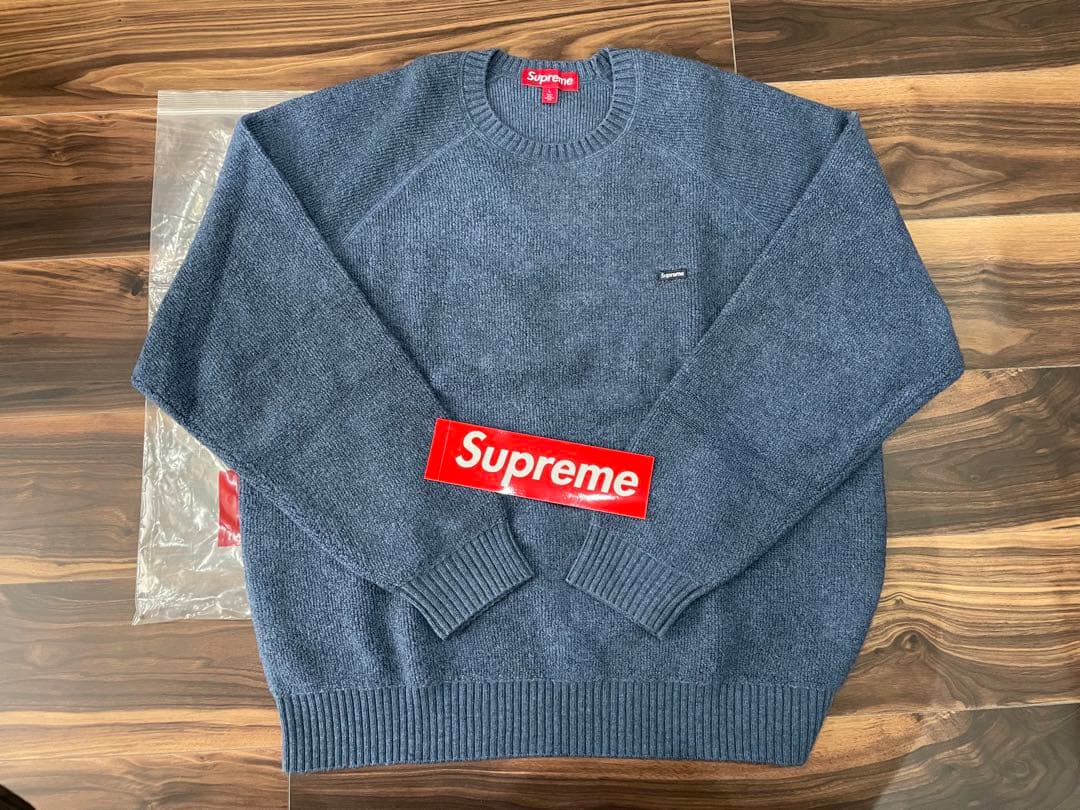 Supreme Terry Small Box Sweater Blue L - メルカリ