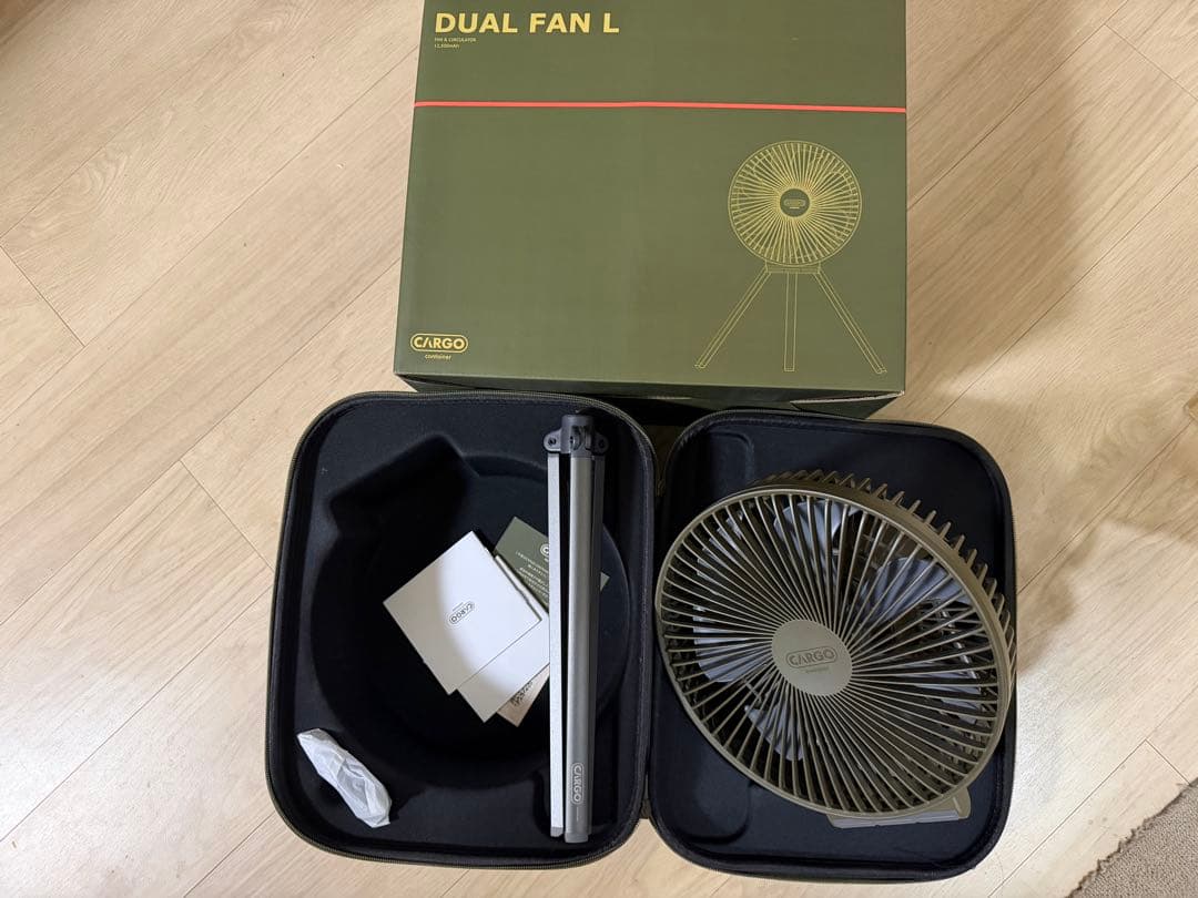 CARGO CONTAINER カーゴコンテナ DUAL FAN L カーキ DUAL FAN - L – CARGO CONTAINER