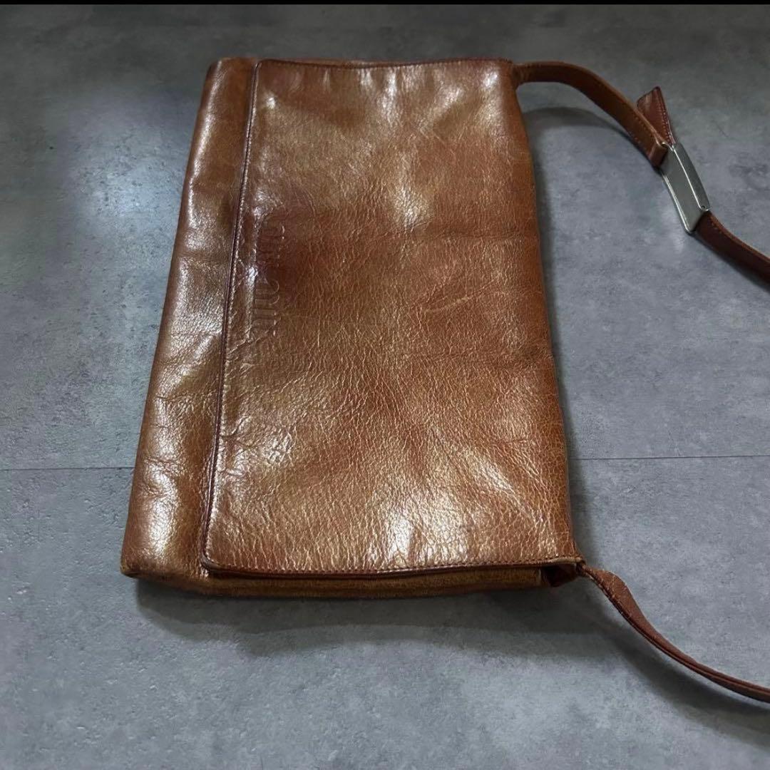 超激レア❗️】archive miumiu レザー ショルダーバッグ ブラウン