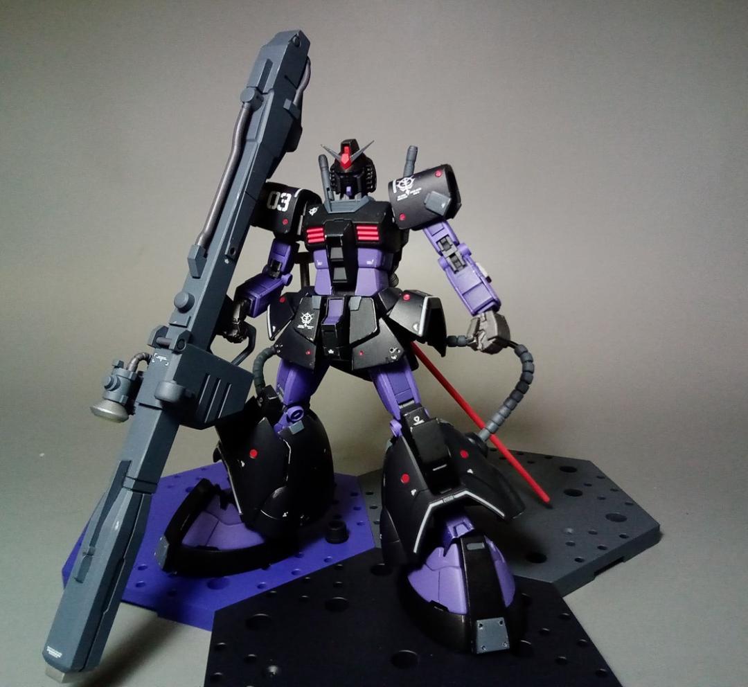 RG ガンダム ドムアーマー 黒い三連星 専用 鹵獲改修機 ガンプラ 完成
