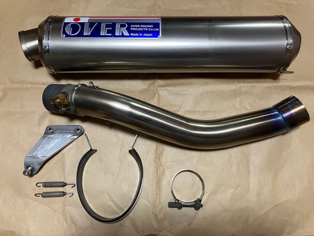 YZF−R1 5PW オーバー製　スリップオンマフラー　チタン YZF-R1(2015)用 TT-Formula RS チタン スリップオン 新登場