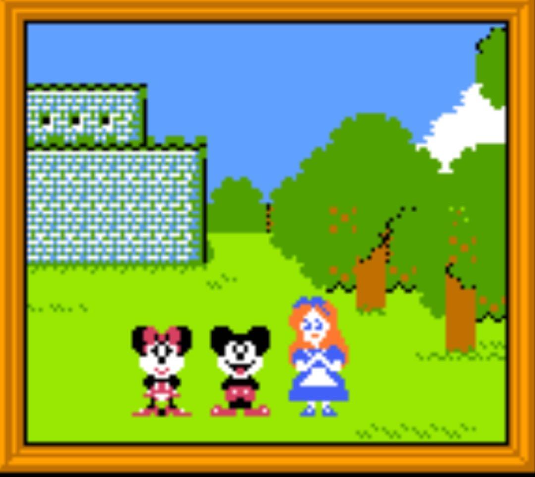 ミッキーマウス 不思議の国の大冒険 ファミコンソフト 箱説明書付き