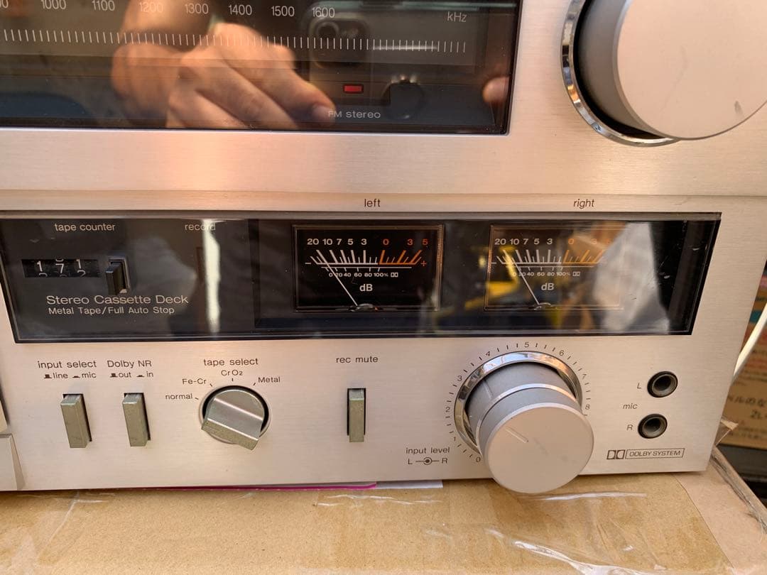 昭和レトロ Technics ST-8044GチューナーとM13 カセットデッキ - メルカリ