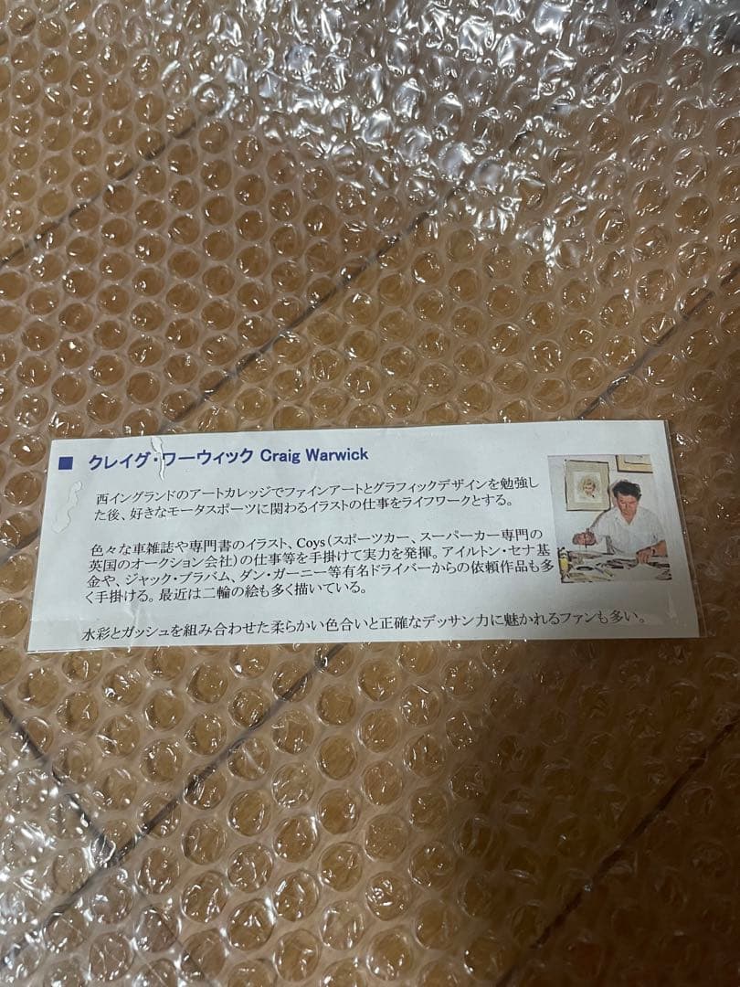 アイルトン・セナ F1 アートポスター クレイグ・ワーウィック絵画