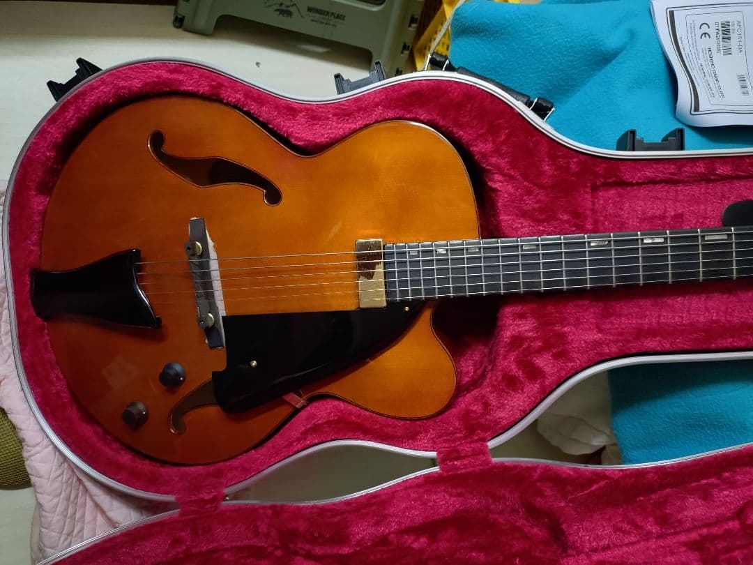 Ibanez　フルアコースティックギターAFC151-DA　美品 Ibanez AFC151 DA (Dark Amber) フルアコギター AF ARTSTAR ハード