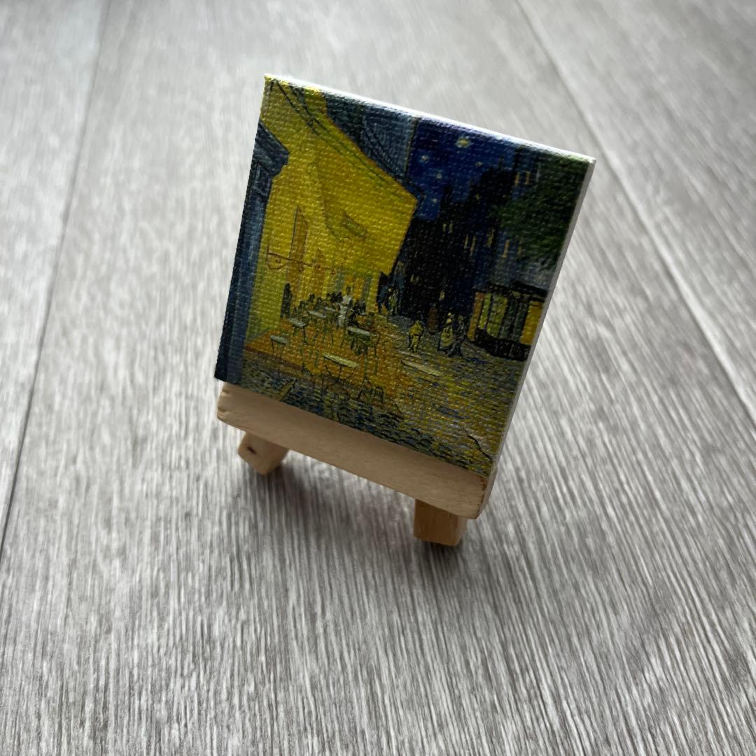 美品】大ゴッホ展 キャンバスマグネット 夜のカフェテラス 限定品