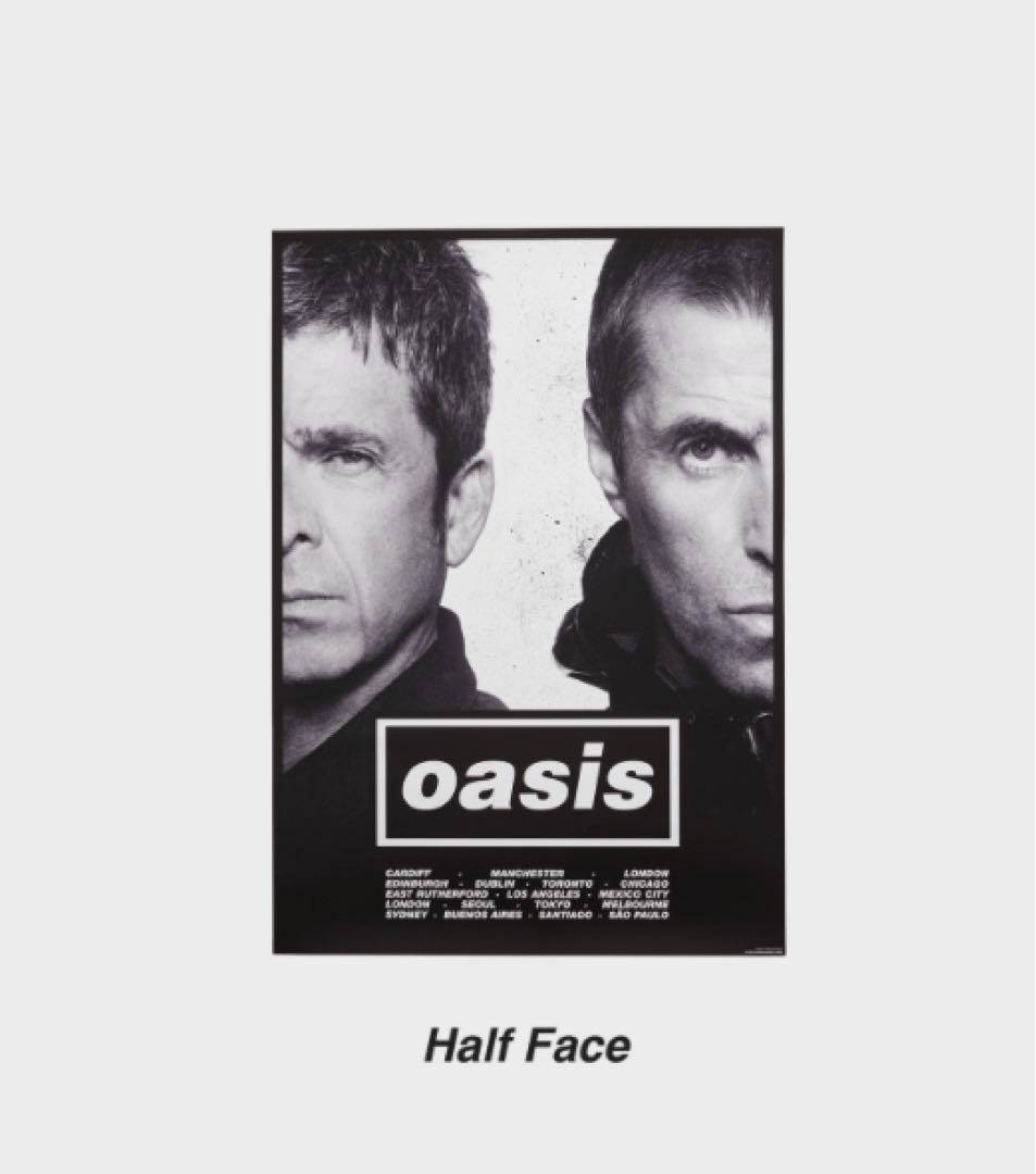 Oasis オアシス Live 2025 ポスター Half Face - メルカリ