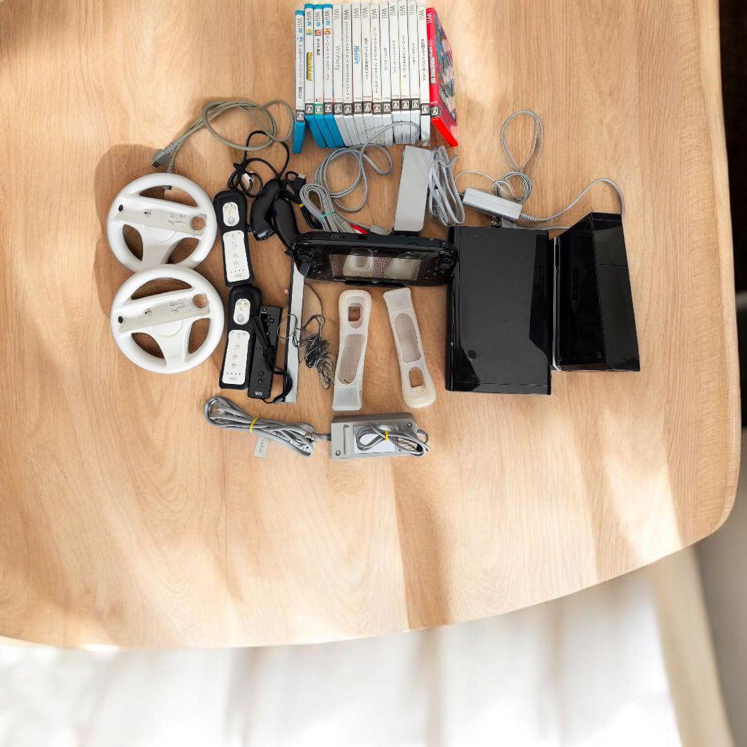 Wii U 本体 （32GB）＋Wii 本体＆ソフト15本付き Amazon | Wii U プレミアムセット kuro【メーカー生産終了】 | ゲーム