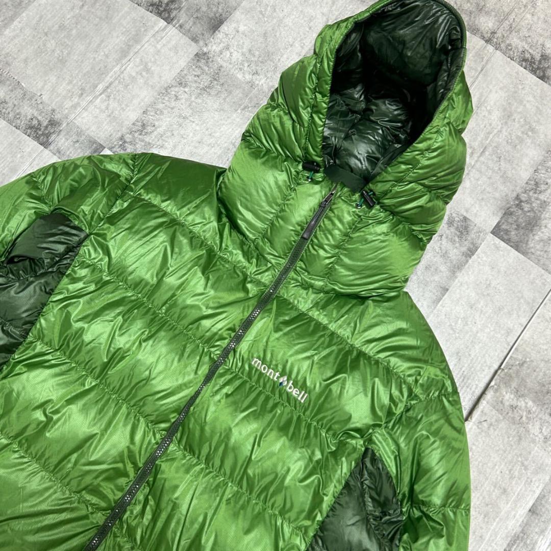名作！人気カラー】モンベル アルパインダウンパーカ グリーン Lサイズ