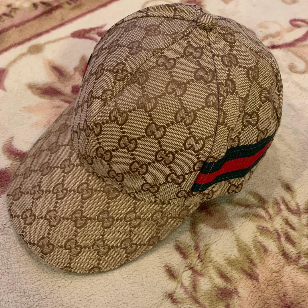 GUCCI GGパターン キャップ ベージュ