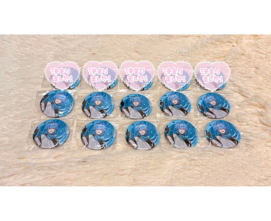 日常組 ニデック京都タワーコラボ クロノアさん 缶バッチまとめ売り