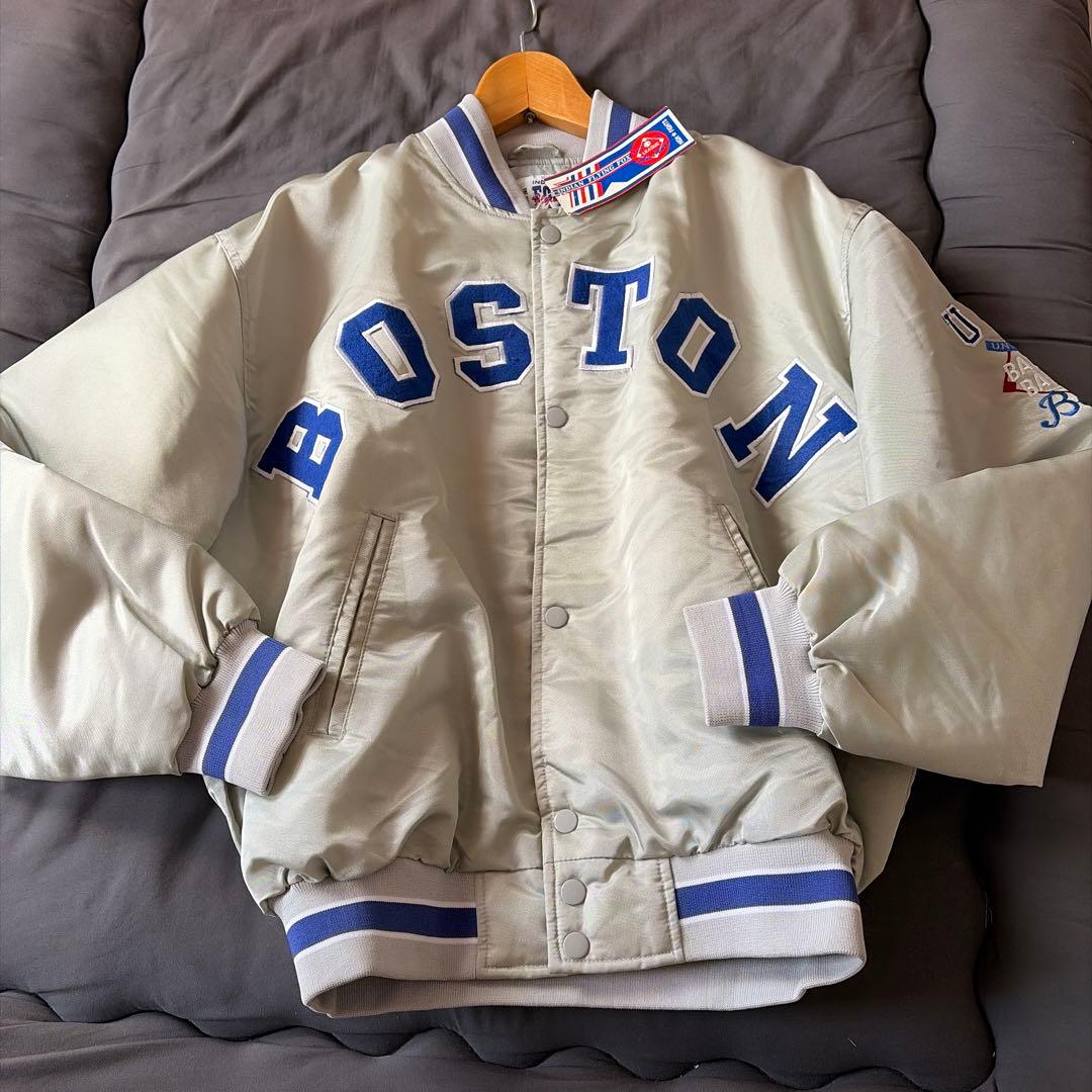 新品 90's スタジャン カレッジ ボストン大学キルティング XL - メルカリ