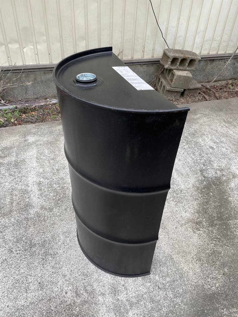 ドラム缶 半切り 縦半分 無加工 - メルカリ