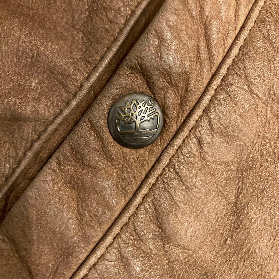 Timberland COWHIDEレザージャケット 90s - メルカリ