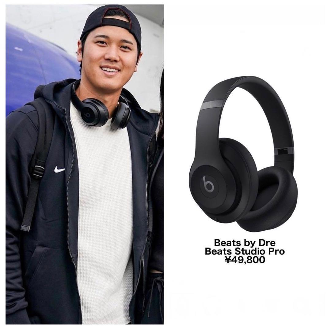 大谷選手着用】Beats Studio3 Wireless ブラック - メルカリ