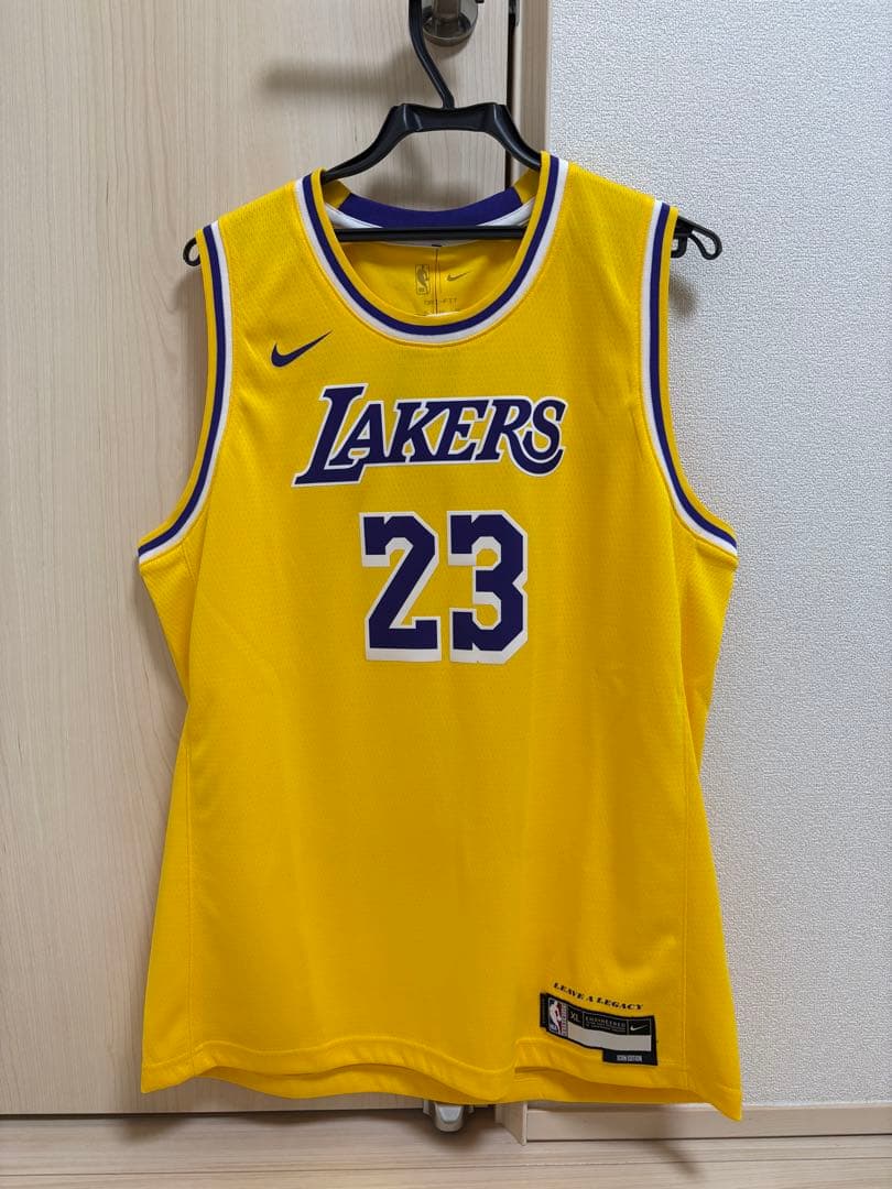 Nike Lakers ユニフォーム LeBron James 23 Purple Los Angeles Lakers LeBron James 23 Basketball Jersey Sz XL