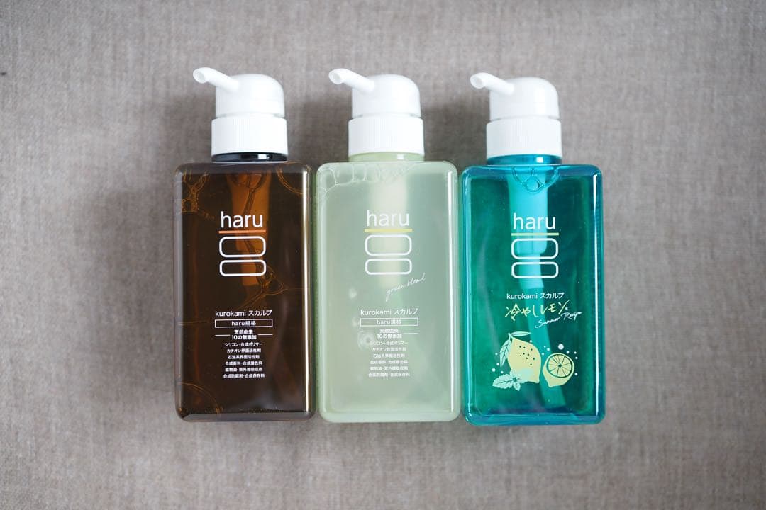 haru シャンプー 400ml×3本（オリジナル/グリーン/サマーレシピ） haru（ハル） 期間限定 再登場 【haru 公式】ハル｜ haruシャンプー