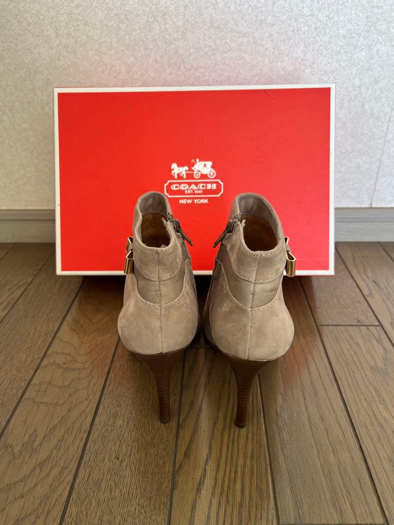 新品 COACH スエード ハイヒールブーツ SIZE 37.5 スェード - 靴卸売 通販