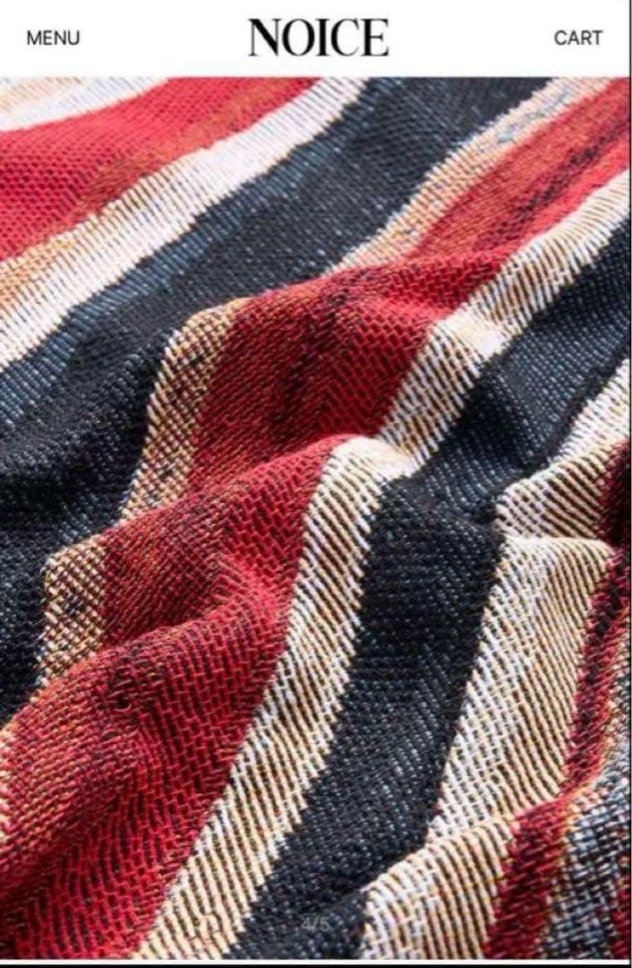 《限定完売》OASIS × NOICE ユニオンジャック ブランケット/ラグ