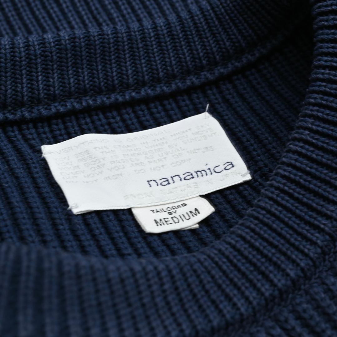 nanamica 5G Crew Neck Sweater 畦編み 春ニット - メルカリ
