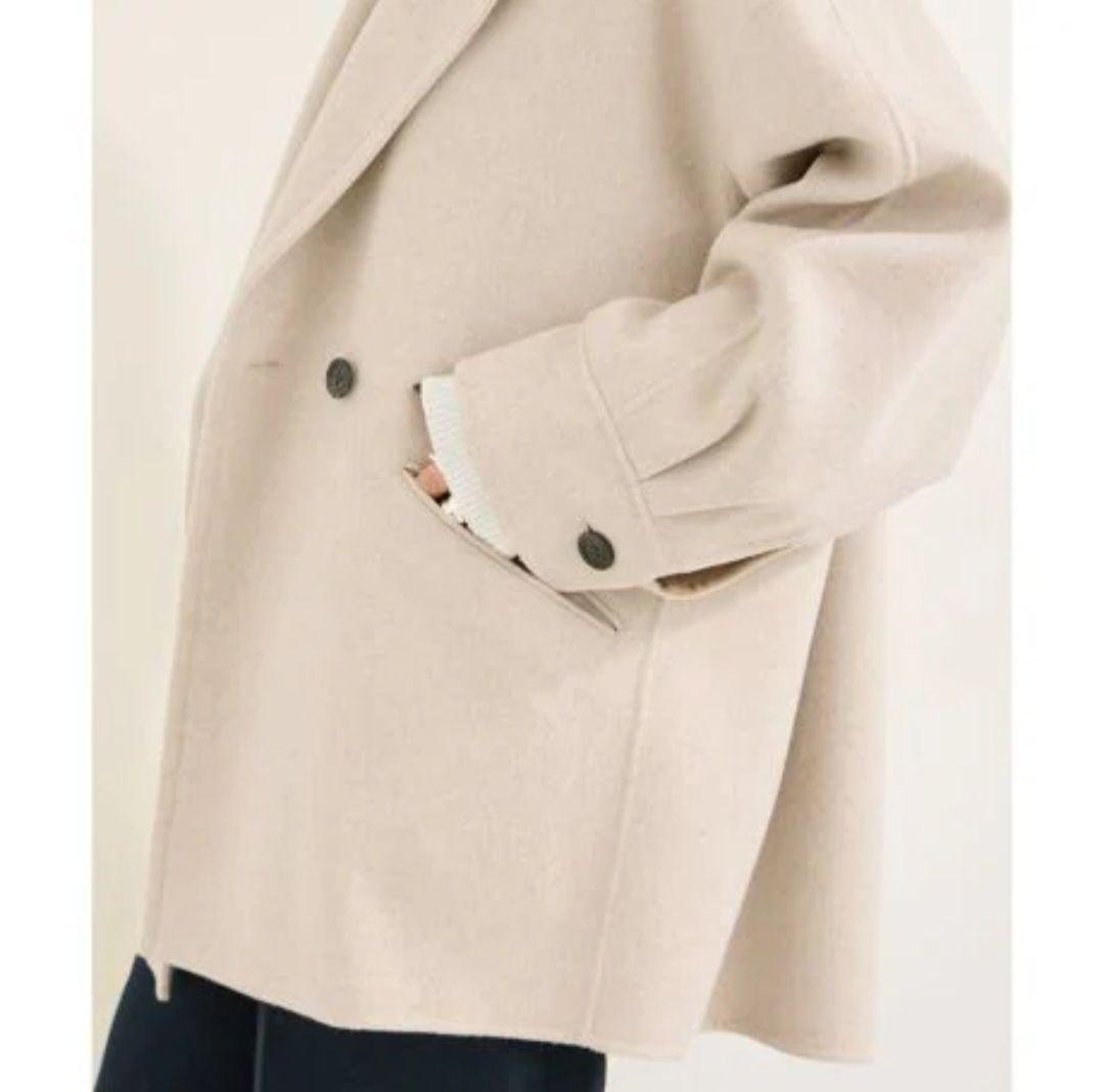 シンプリシテェ S120ブレンドリバーミドルコート ベージュ 24AW - メルカリ