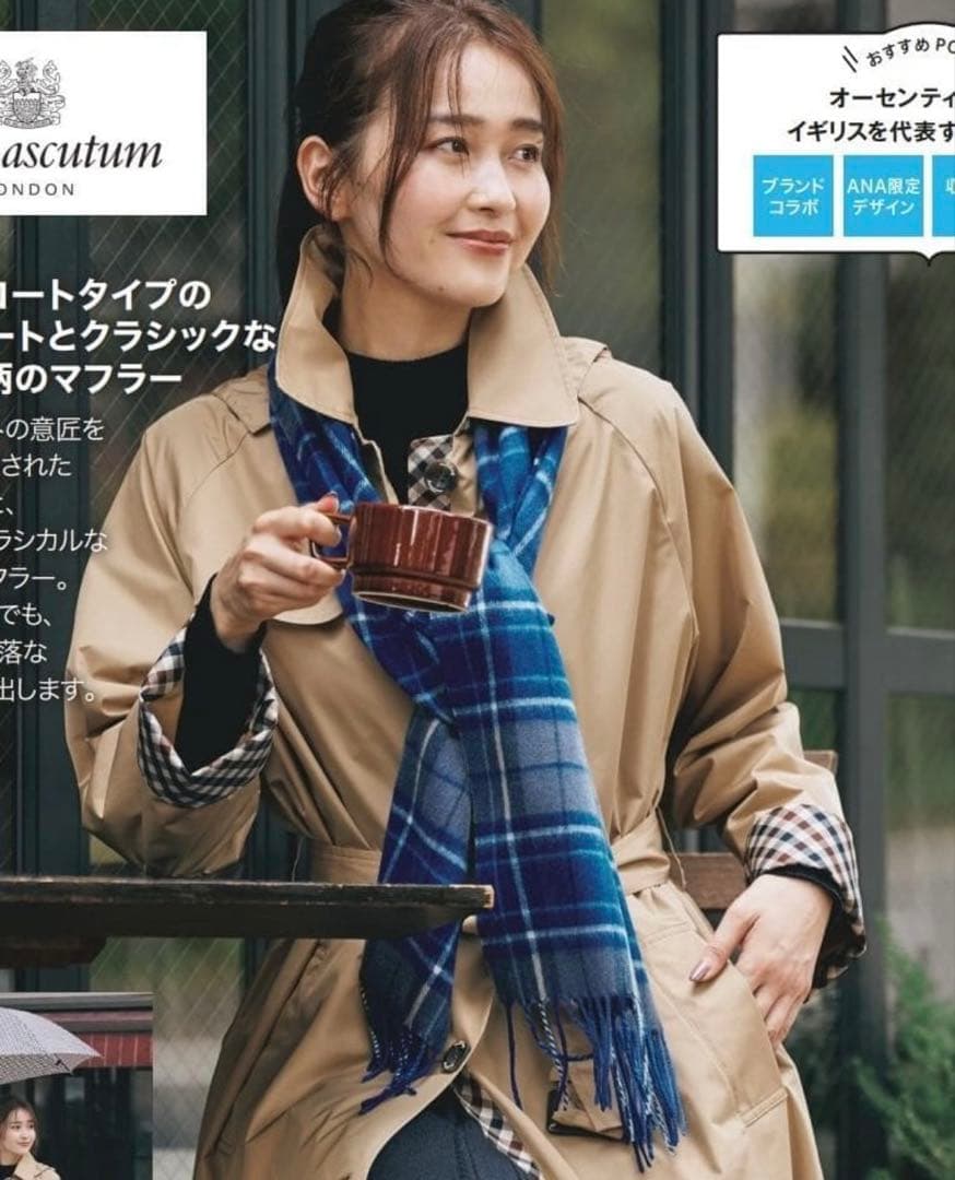 新品未使用】ANA×Aquascutumレインコート レディース ベージュ M