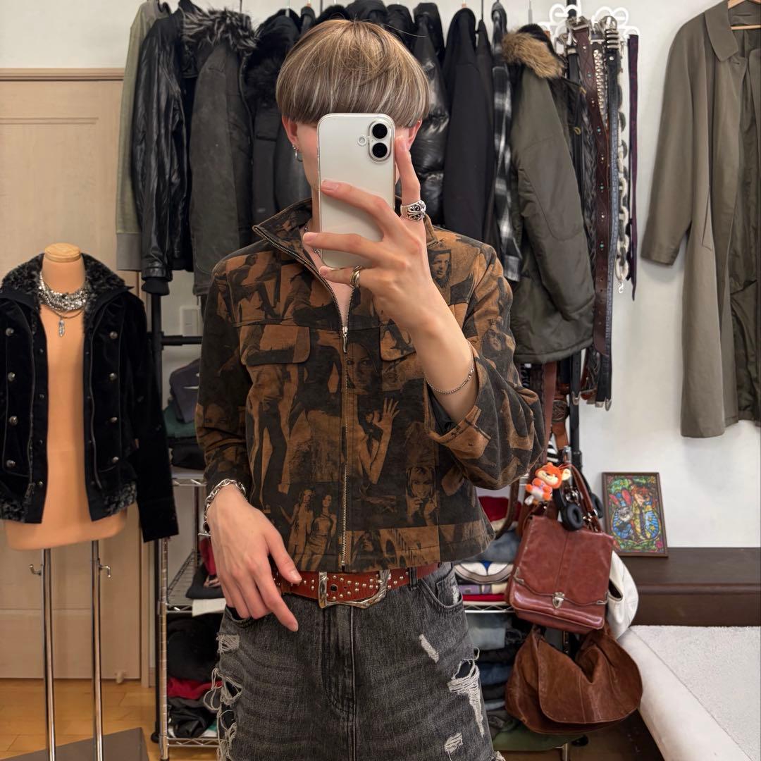 ブルゾン 短丈 フォト y2k archive グランジ 平成 - メルカリ