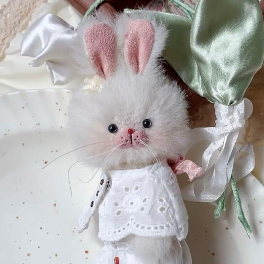 ラベンダーラビット 海外作家様 ぬいぐるみ ハンドメイド うさぎ 兎