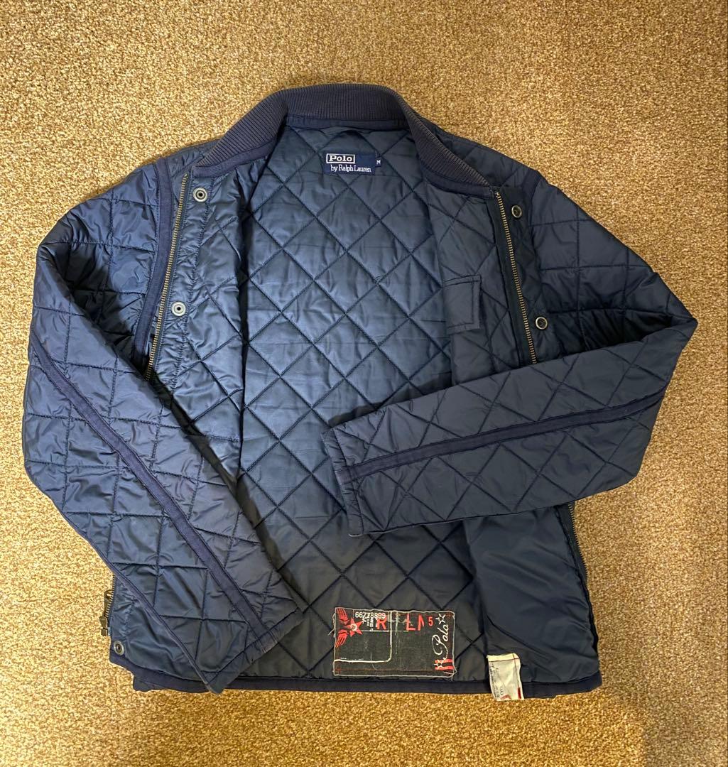 Polo ラルフローレンネイビー キルティングジャケットLサイズ - メルカリ