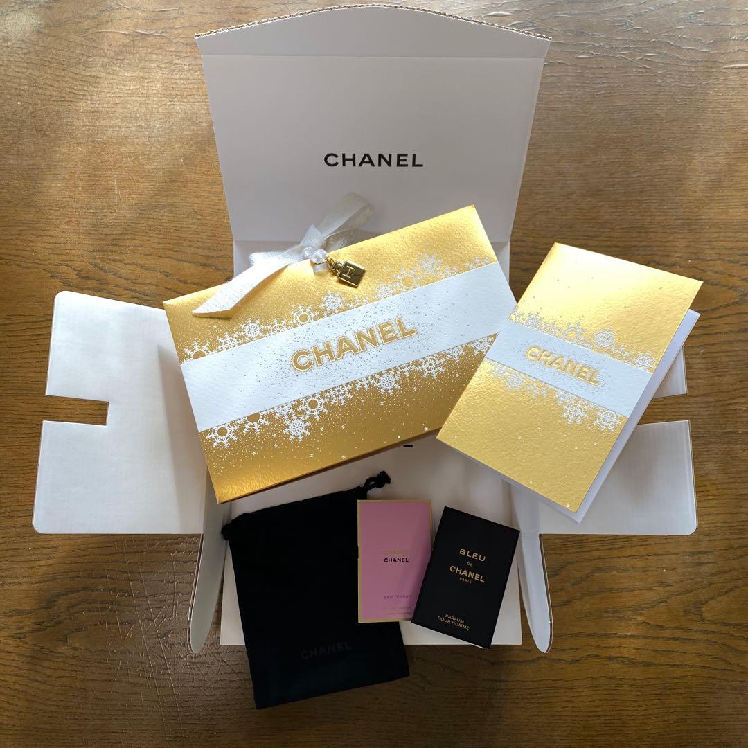 CHANEL シャネル 2024クリスマス限定ラッピング チャーム 香水サンプル