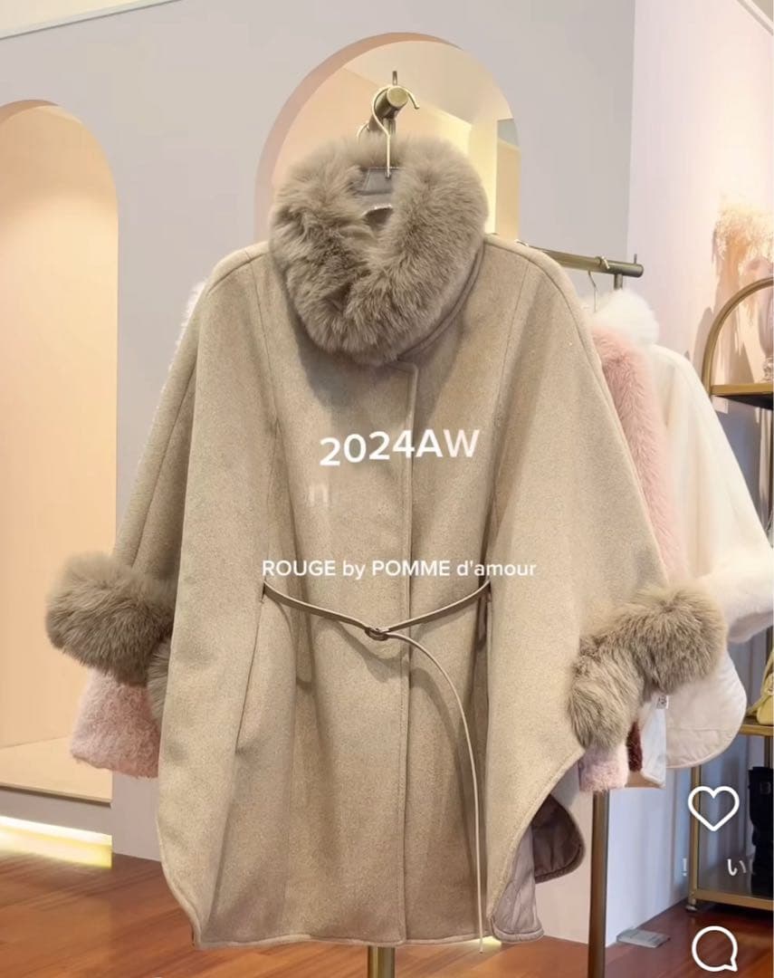 rouge by pomme ケープコート ポンチョ - メルカリ