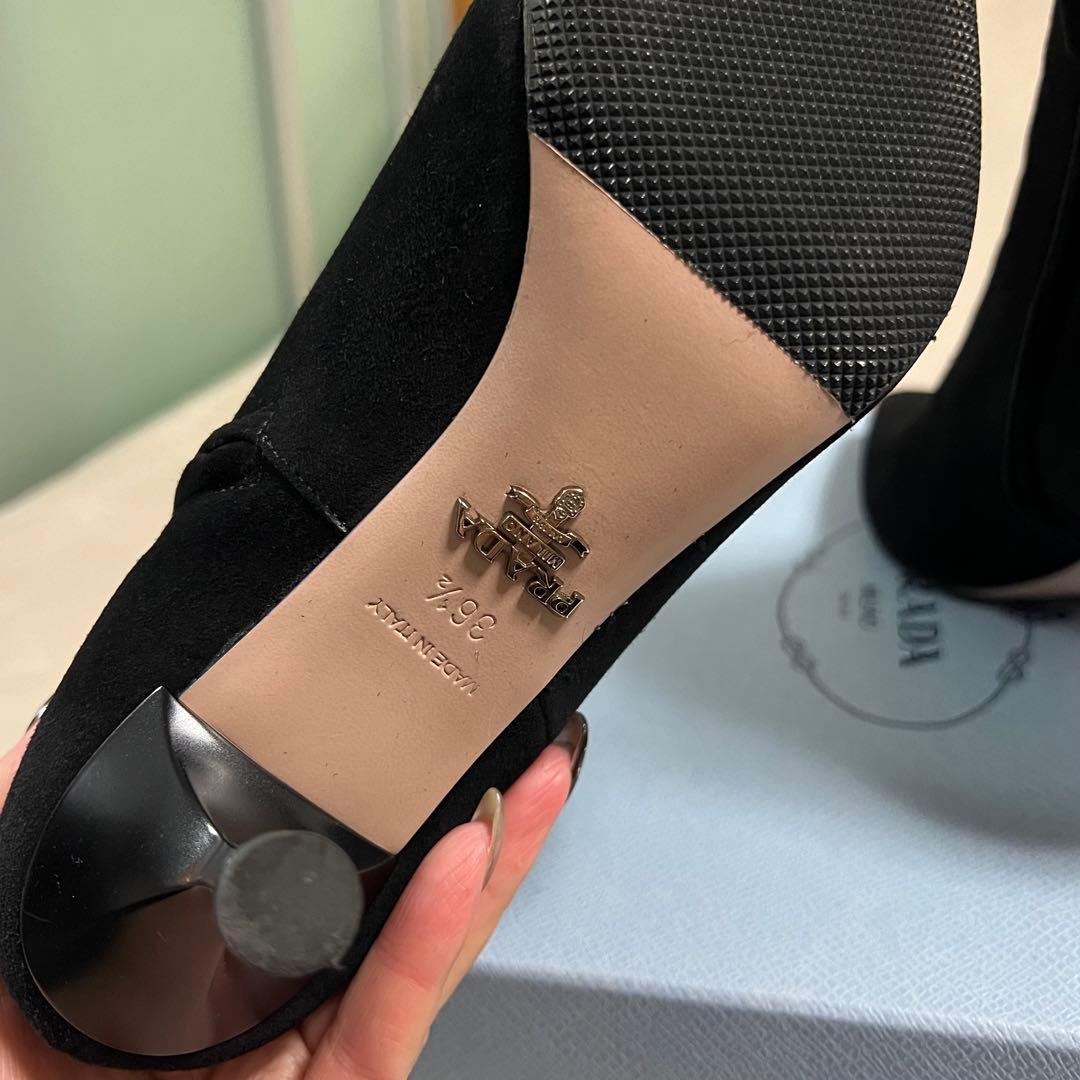Michael様】極美品！PRADA プラダ CAMOSCIO ショートブーツ - メルカリ