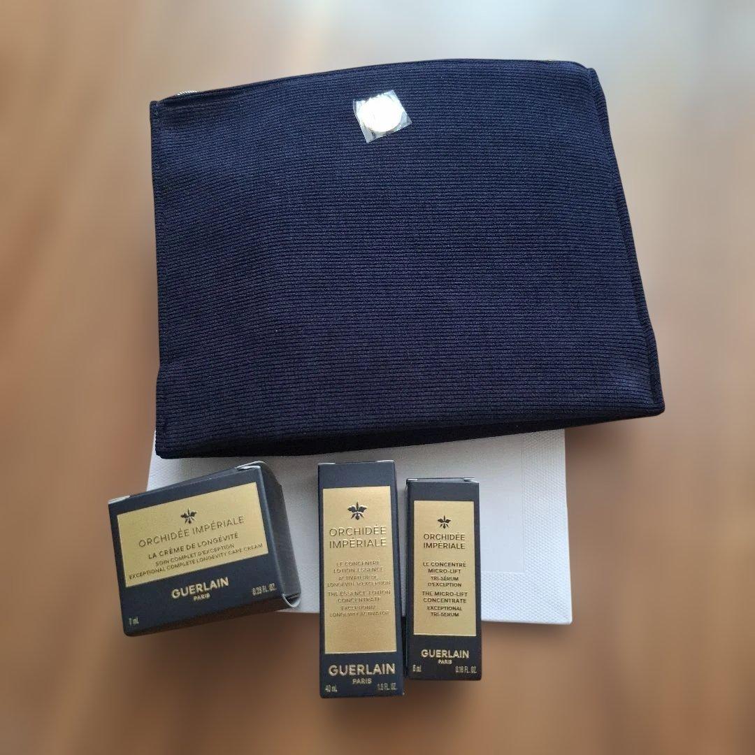 【GUERLAIN 】ポーチ&サンプル ノベルティ】 ゲラン GUERLAIN コスメポーチ #ホワイト - 【BLANC