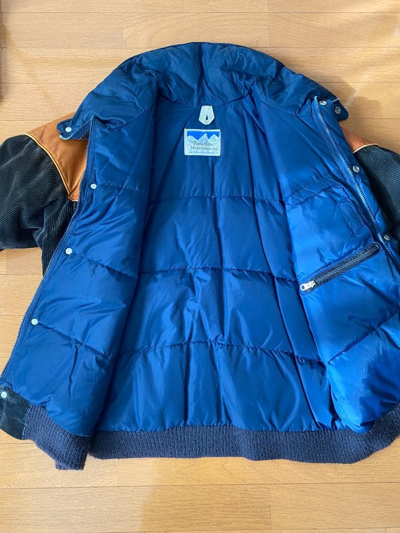 パウダーホーン 80s ブラックコーデュロイ ダウンジャケット L - メルカリ