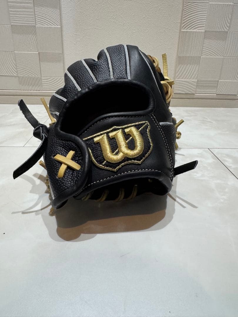 Wilson 軟式グローブ 黒/金 2025モデル】ウィルソン 少年軟式 グローブ グラブ オールラウンド用