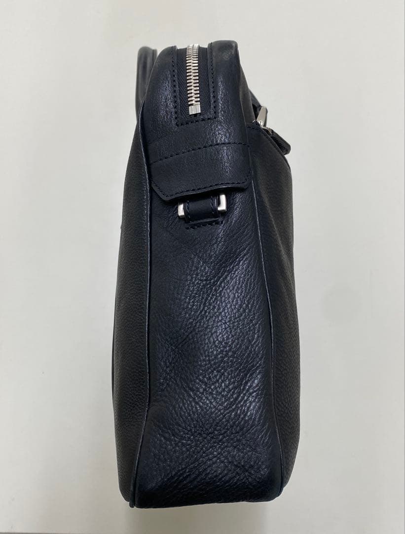 定12万土屋鞄ブレントレザー革ブリーフビジネスバッグ黒ブラック美品