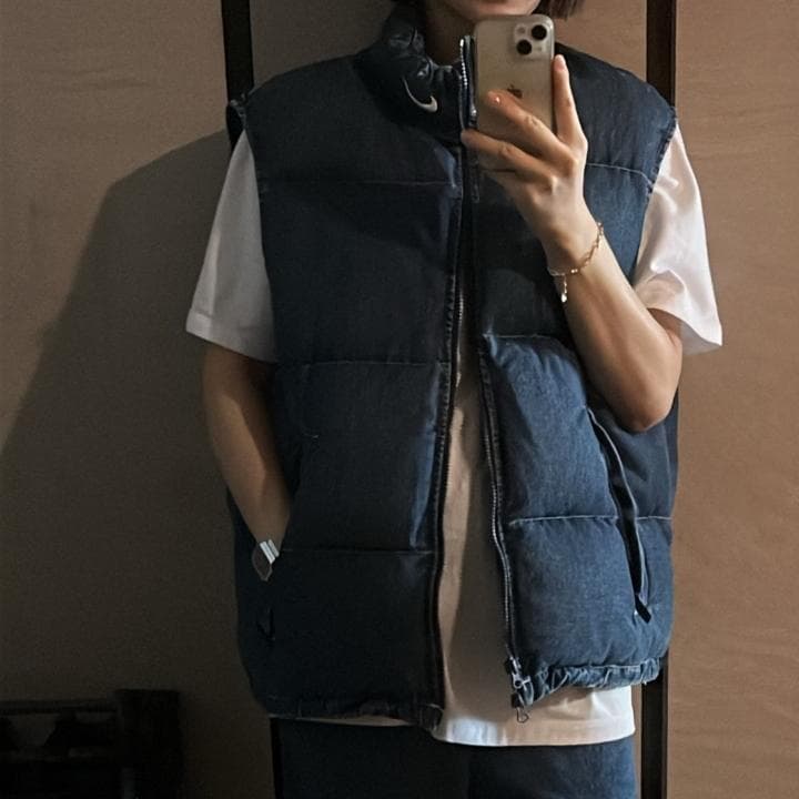 Supreme Nike Denim Puffer Vest Indigo L - メルカリ