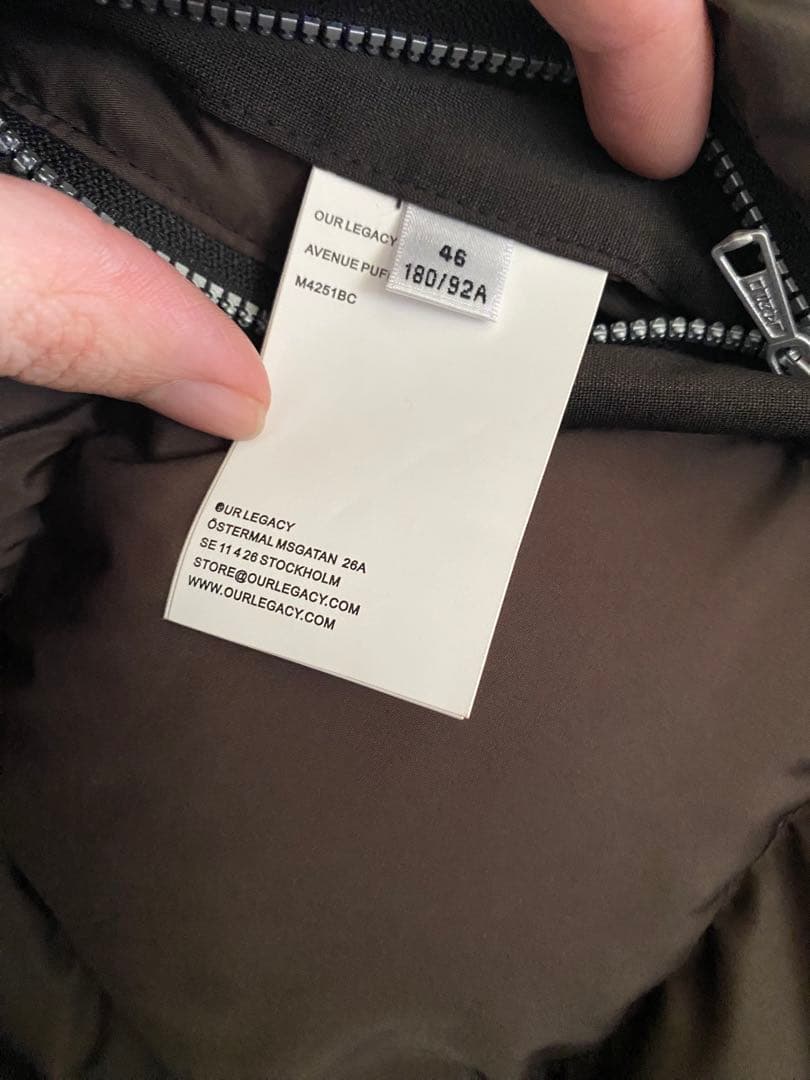 OUR LEGACY 25aw AVENUE PUFFA ダウンジャケット 46 - メルカリ