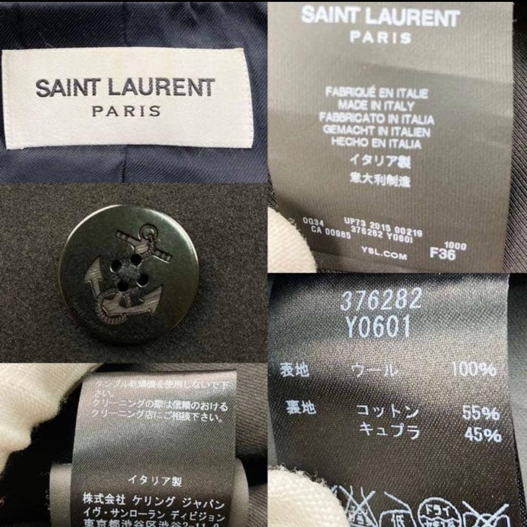 美品！ エディ期 サンローラン 2015年製 ピーコート ブラック 36サイズ