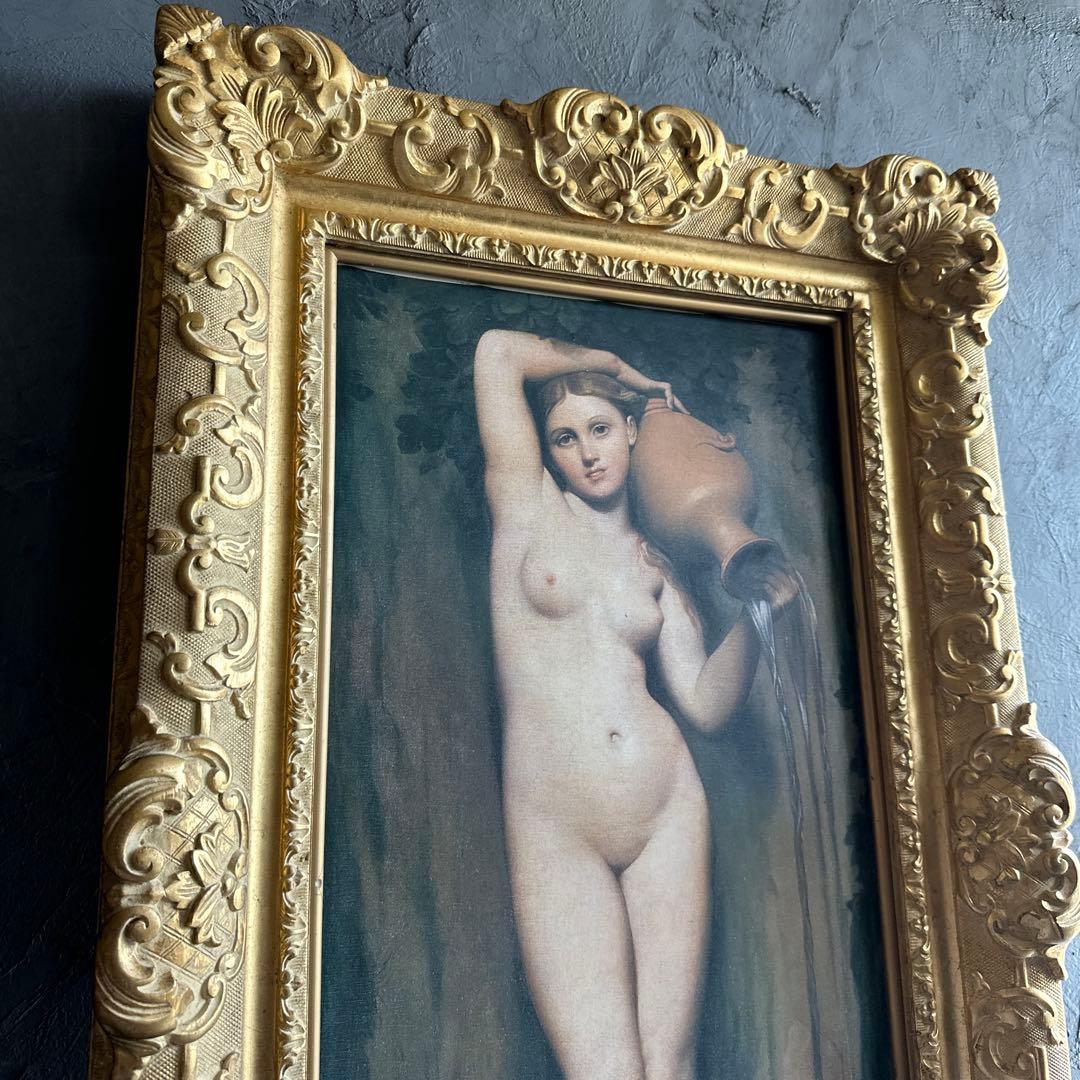 びっくり瞬間的お値下げ❣️圧巻❣️ドミニクアングル　泉　豪華額縁